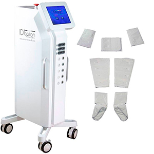 PRESOTERAPIA PROFESIONAL 3 EN 1 DIGITAL PANTALLA TACTIL A TODO COLOR CON ELECTROESTIMULACION Y SAUNA